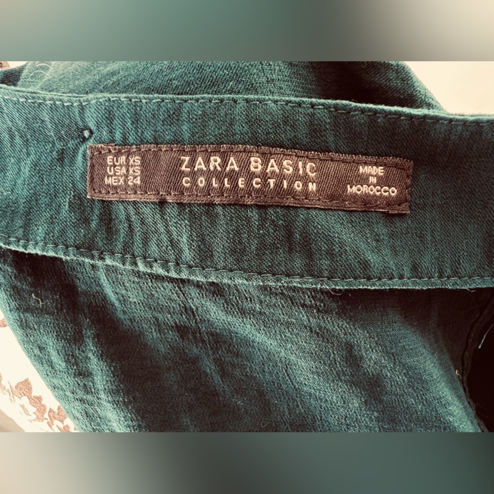 Zara Basic Collection Forest Green Open Back Jump… - image 5